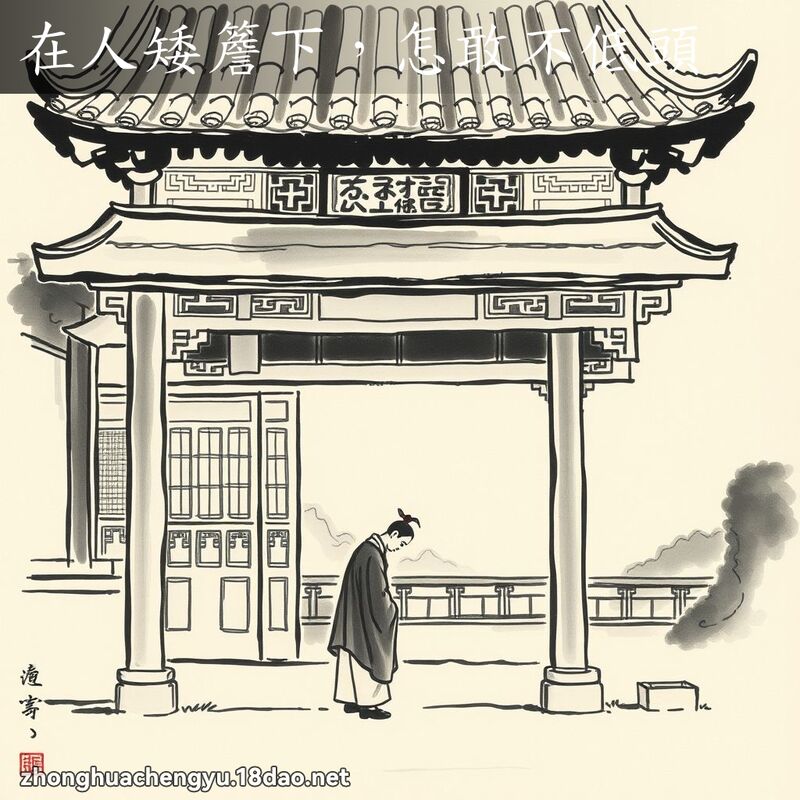 在人矮簷下,怎敢不低頭 配图