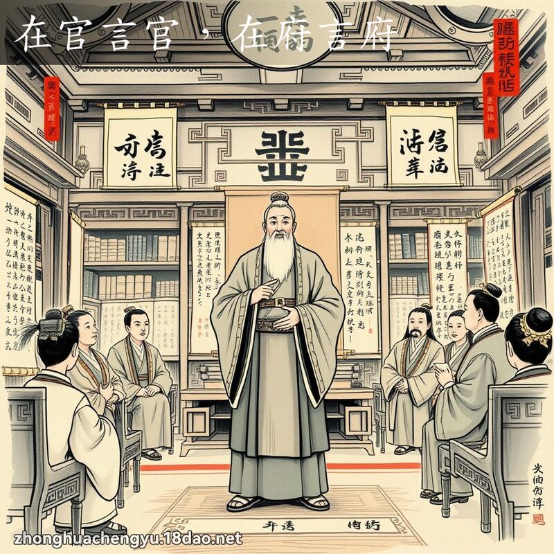 在官言官,在府言府 配图