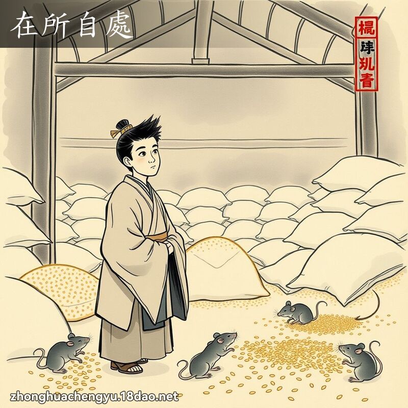 在所自處 配图
