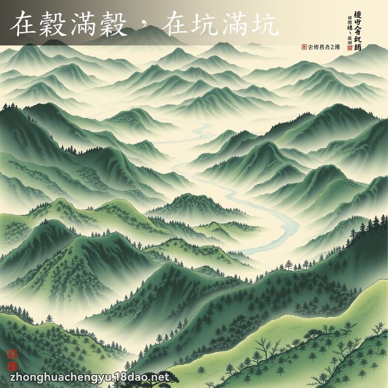 在穀滿穀,在坑滿坑 配图
