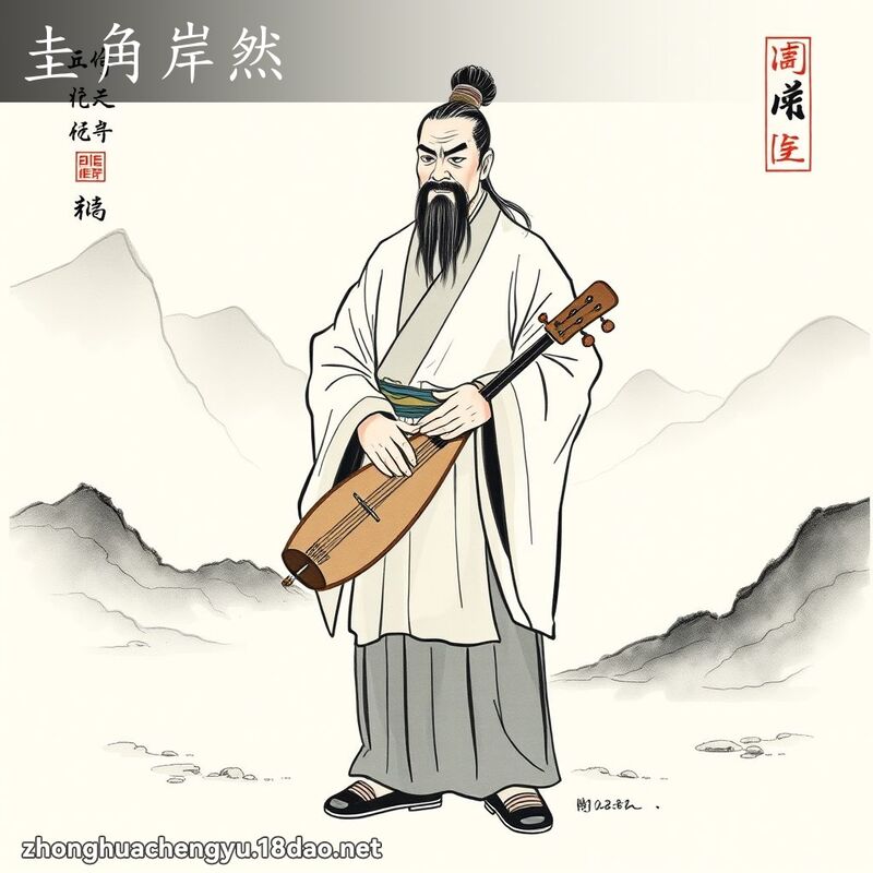 圭角岸然 配图