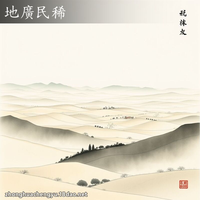 地廣民稀 配图