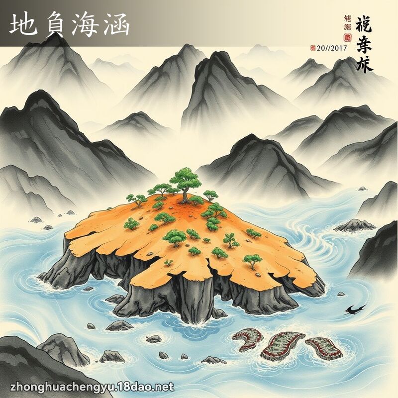 地負海涵 配图