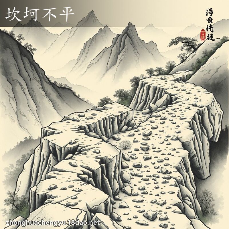 坎坷不平 配图