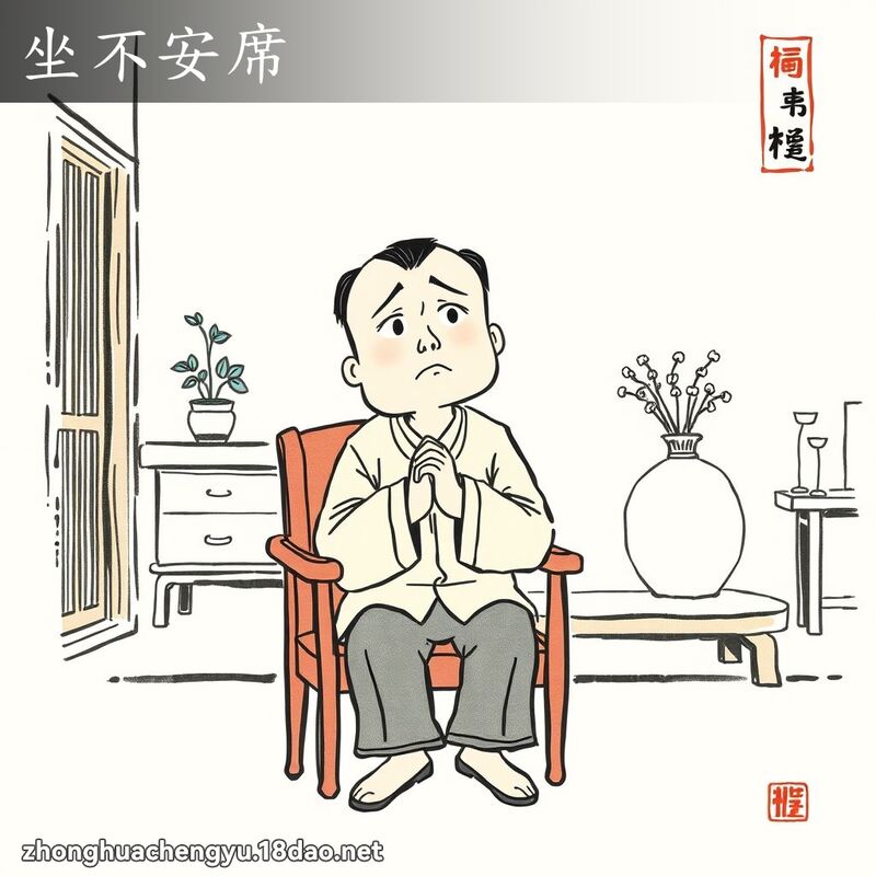 坐不安席 配图
