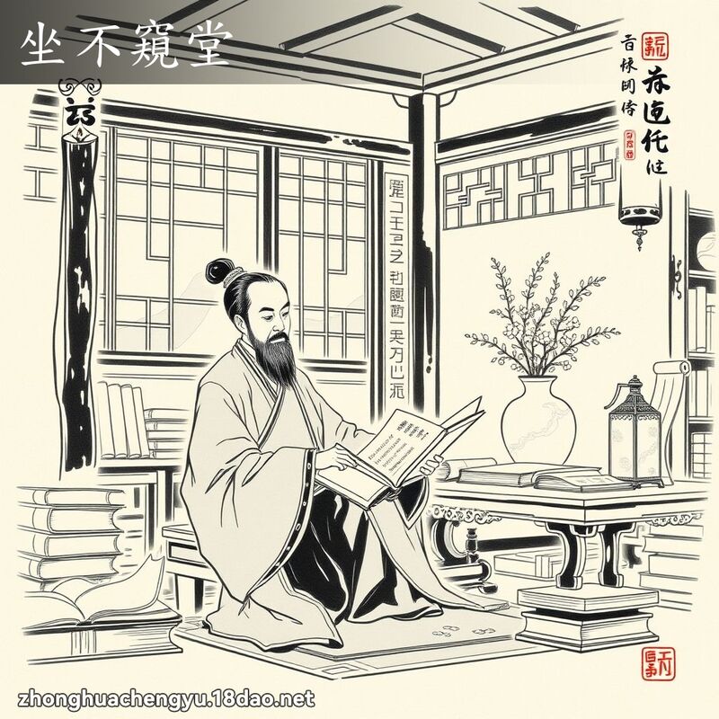 坐不窺堂 配图