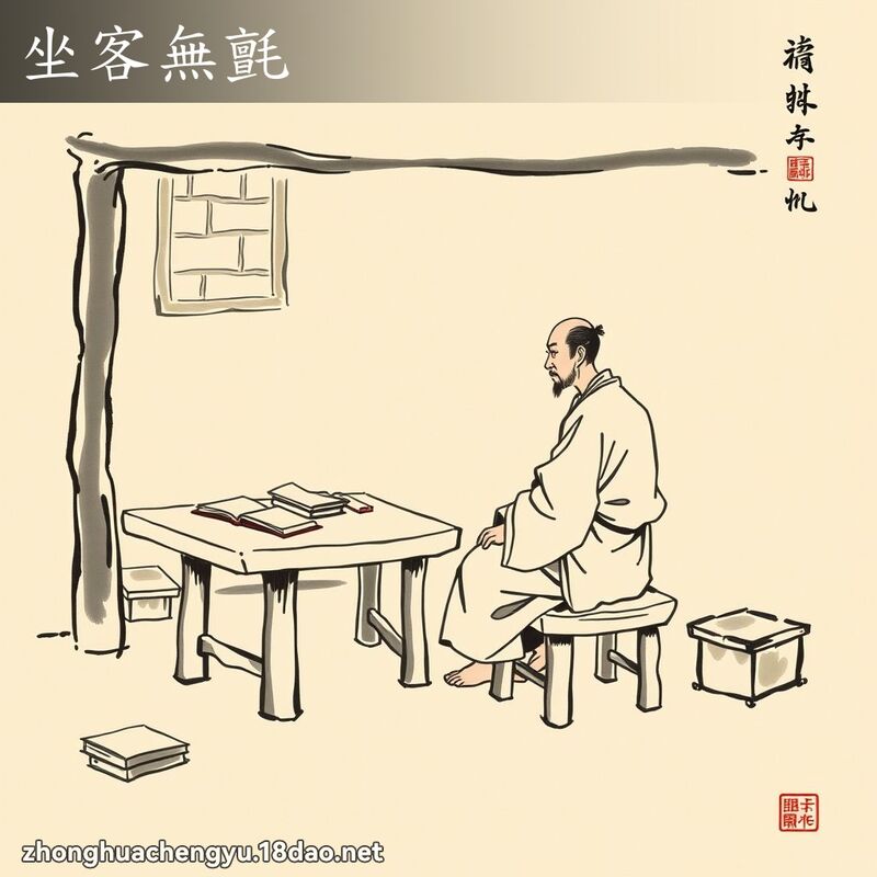 坐客無氈 配图
