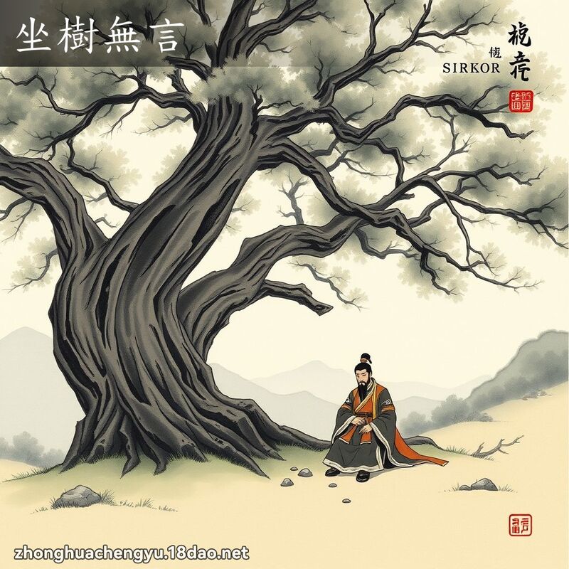 坐樹無言 配图