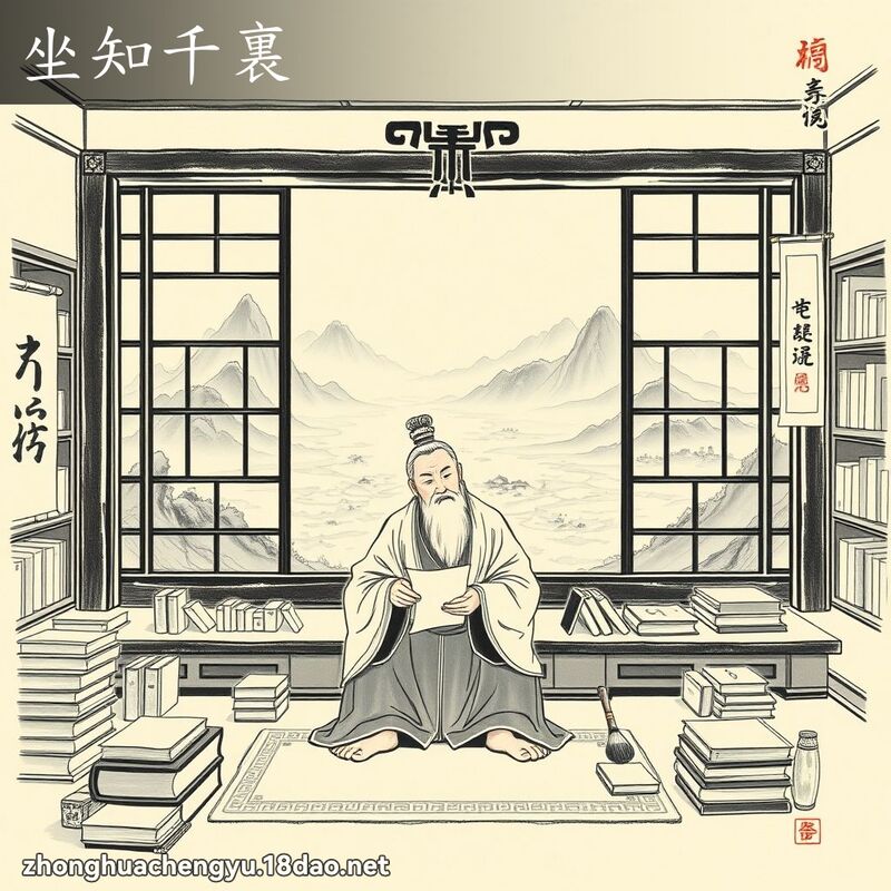 坐知千裏 配图