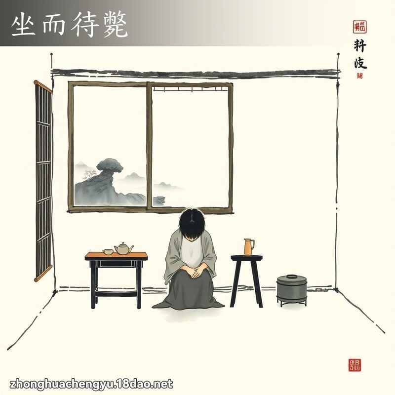 坐而待斃 配图