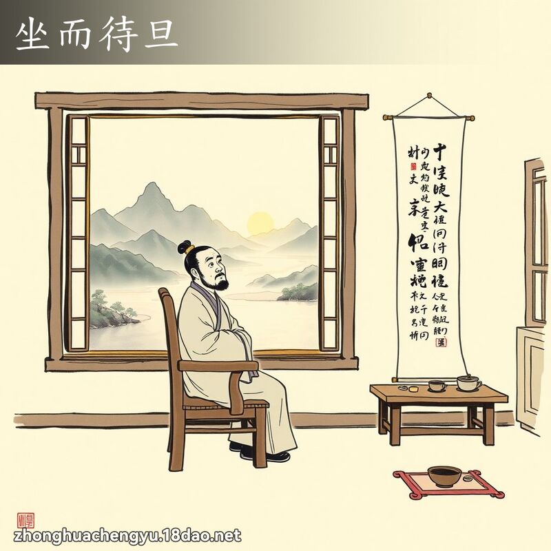 坐而待旦 配图