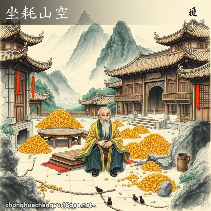 坐耗山空 配图