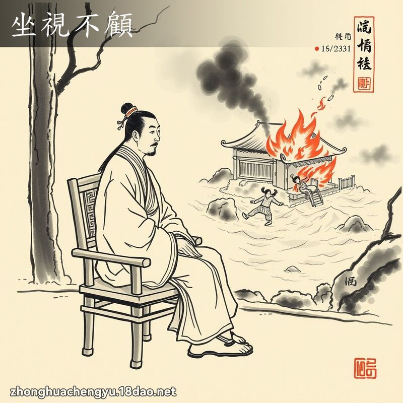 坐視不顧 配图