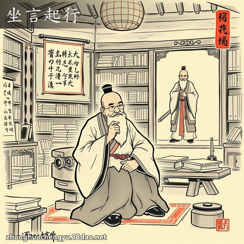 坐言起行 配图
