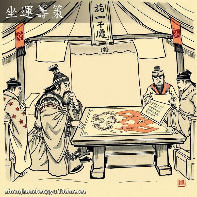 坐運籌策 配图