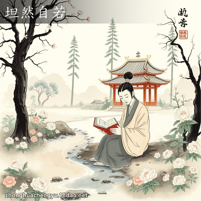 坦然自若 配图