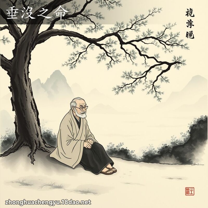 垂沒之命 - 中華成語配圖