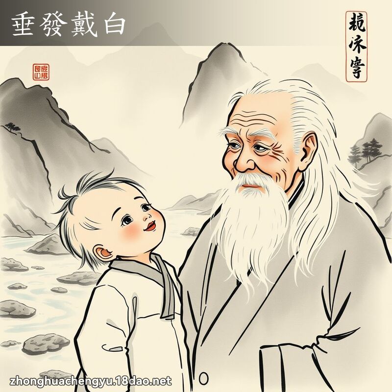 垂发戴白 - 中华成语配图
