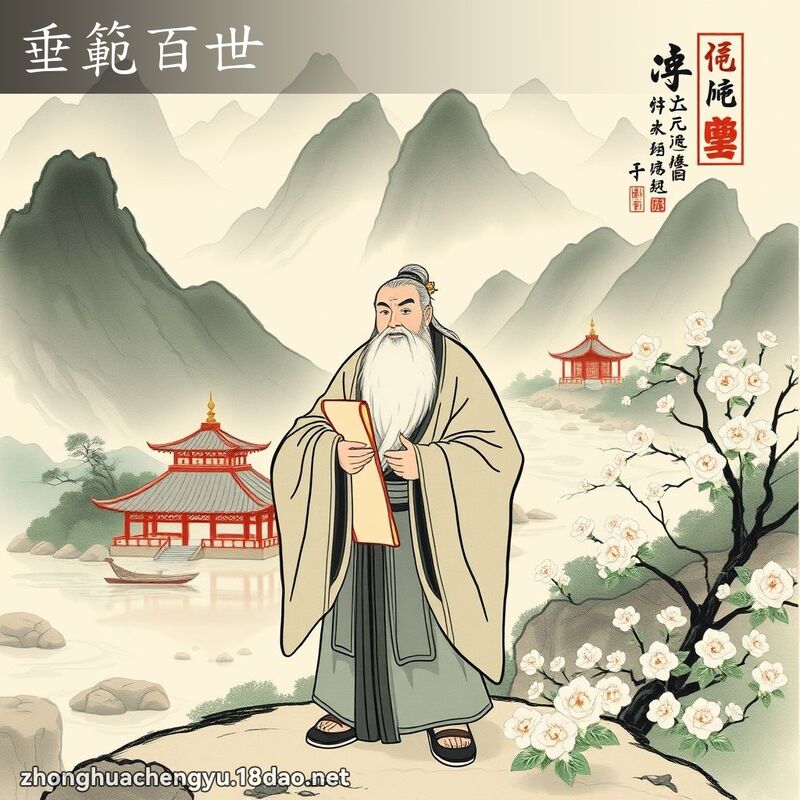 垂範百世 - 中華成語配圖