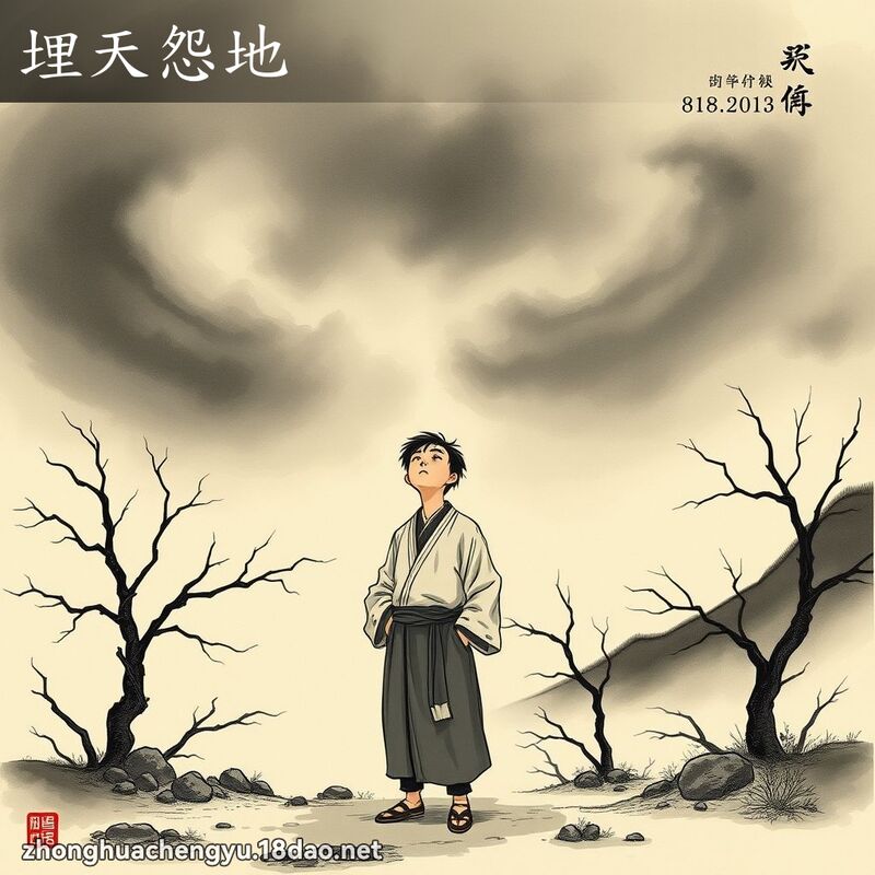 埋天怨地 配图