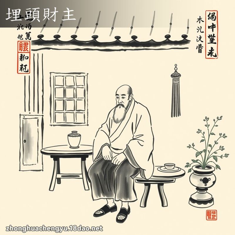 埋頭財主 配图