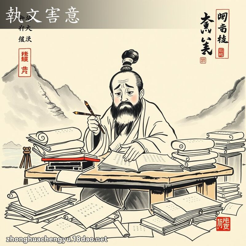 執文害意 配图