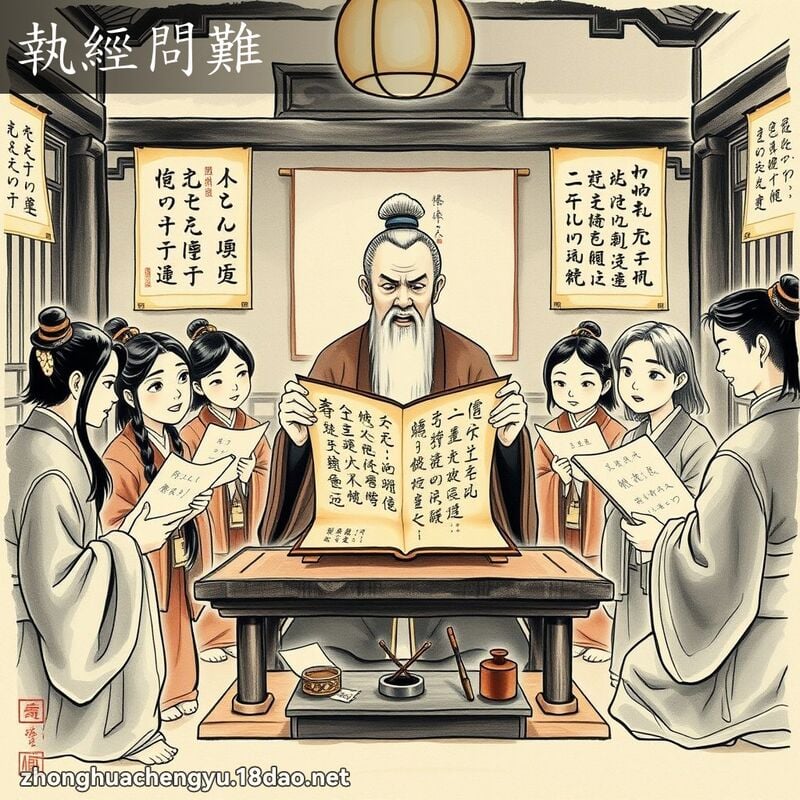 執經問難 配图
