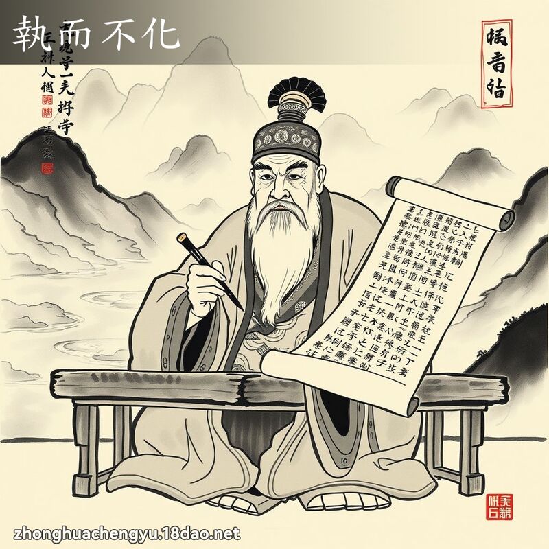執而不化 配图
