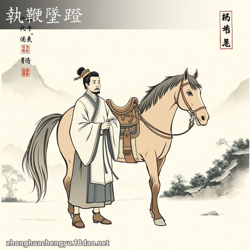 執鞭墜蹬 配图