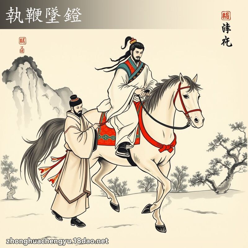 執鞭墜鐙 配图