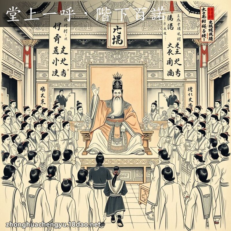 堂上一呼,階下百諾 配图