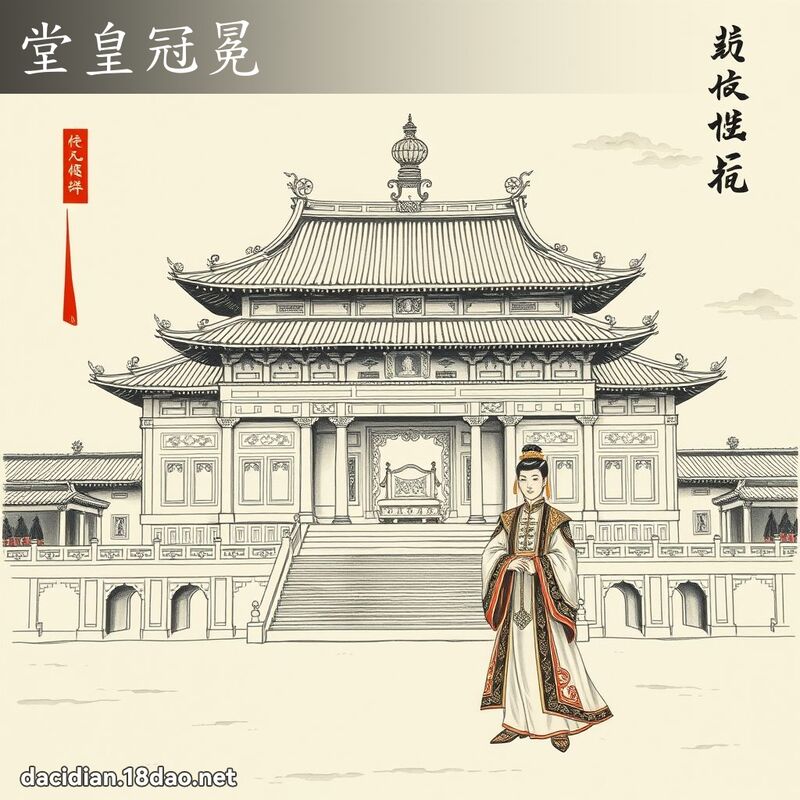 堂皇冠冕 - 中華成語配圖