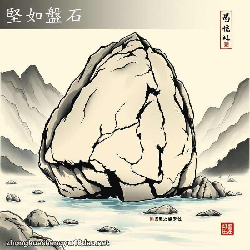 堅如盤石 配图