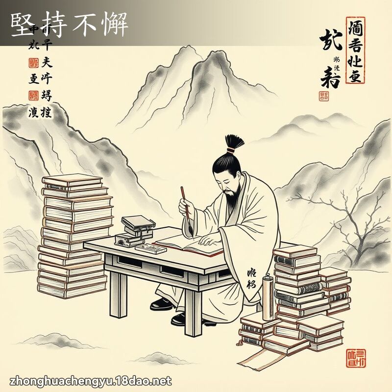 堅持不懈 配图