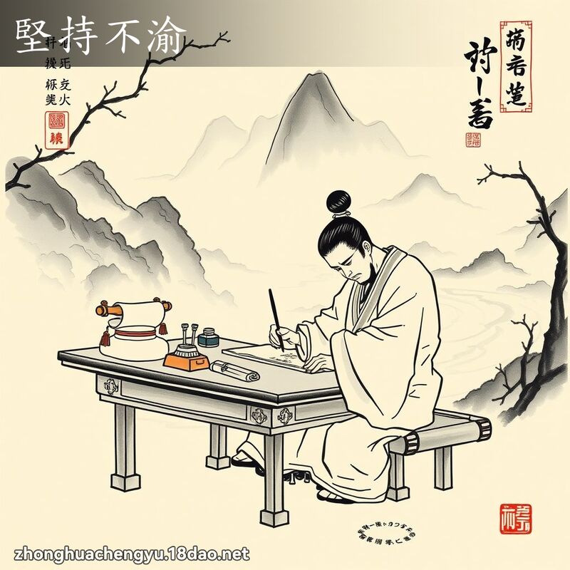 堅持不渝 配图