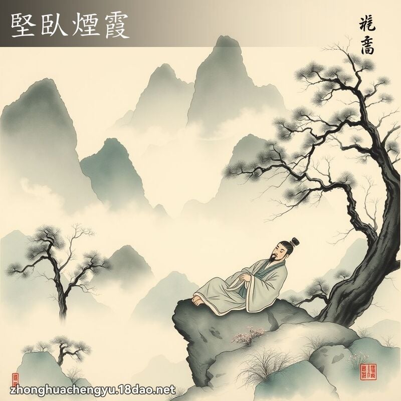 堅臥煙霞 配图
