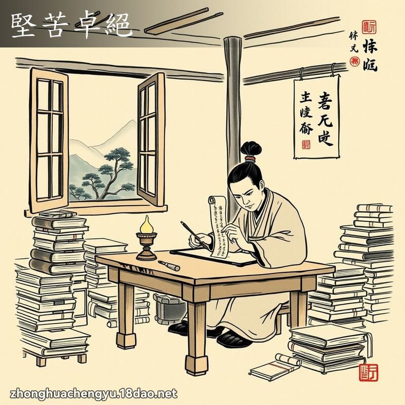 堅苦卓絕 配图