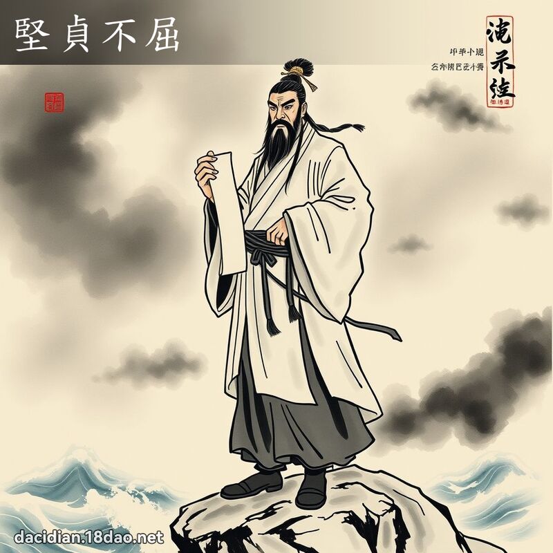 堅貞不屈 - 中華成語配圖