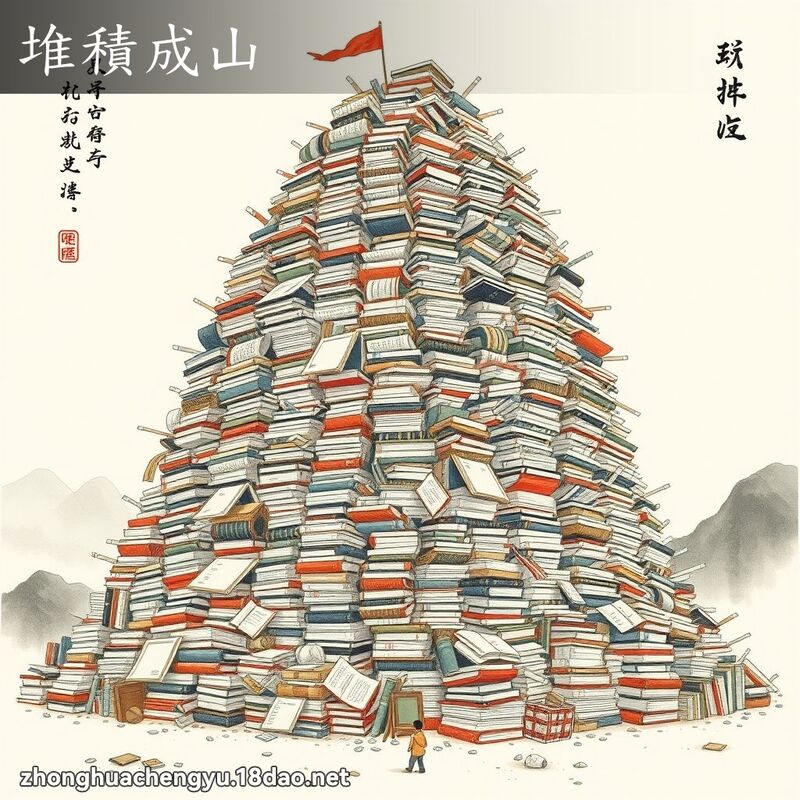 堆積成山 配图