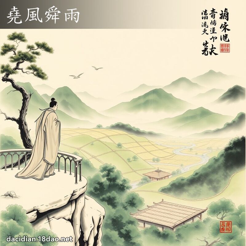 堯風舜雨 - 中華成語配圖