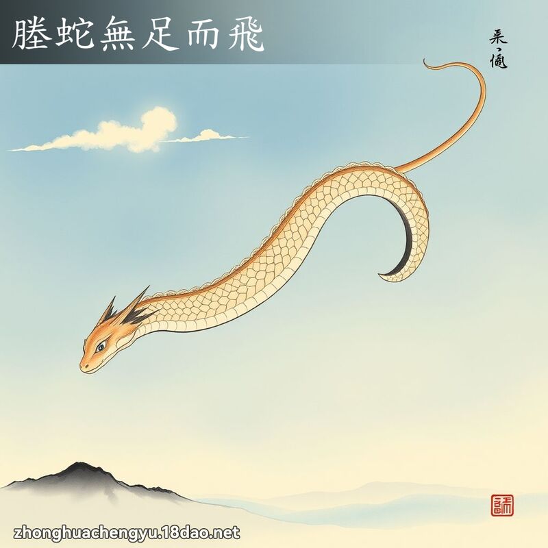 塍蛇無足而飛 配图