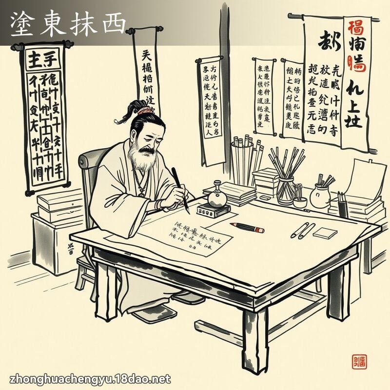 塗東抹西 配图