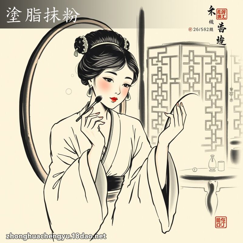 塗脂抹粉 配图