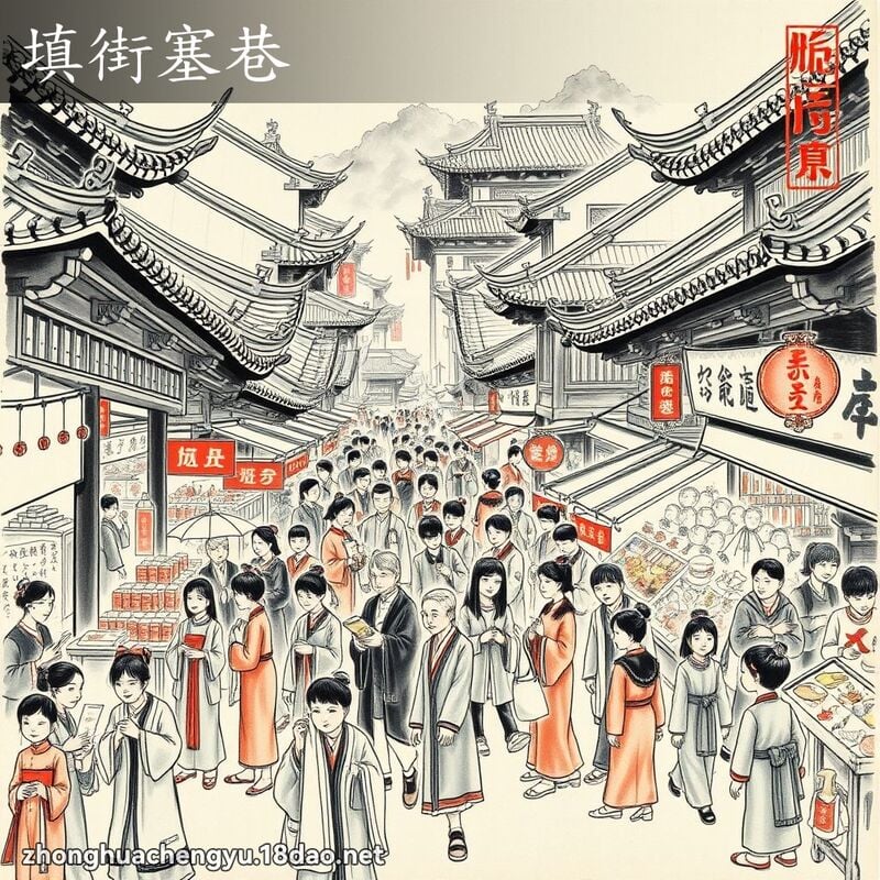 填街塞巷 配图