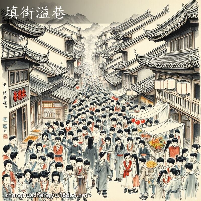 填街溢巷 配图