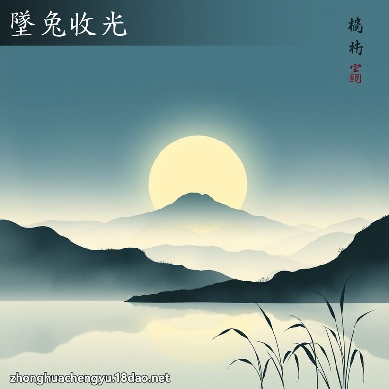 墜兔收光 配图