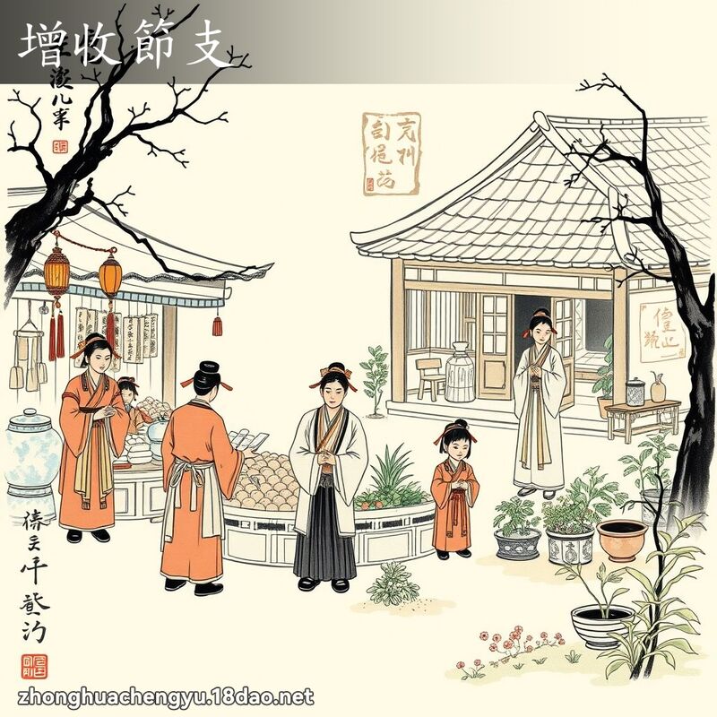增收節支 配图