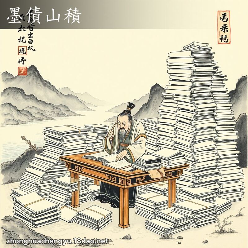 墨債山積 配图