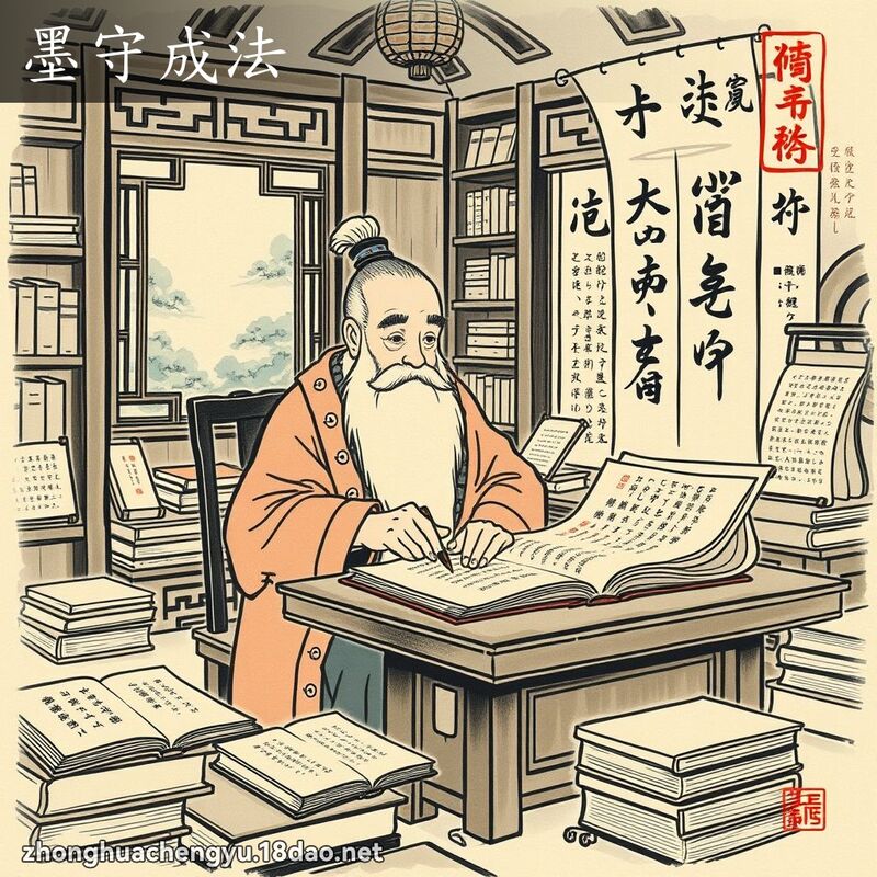 墨守成法 配图