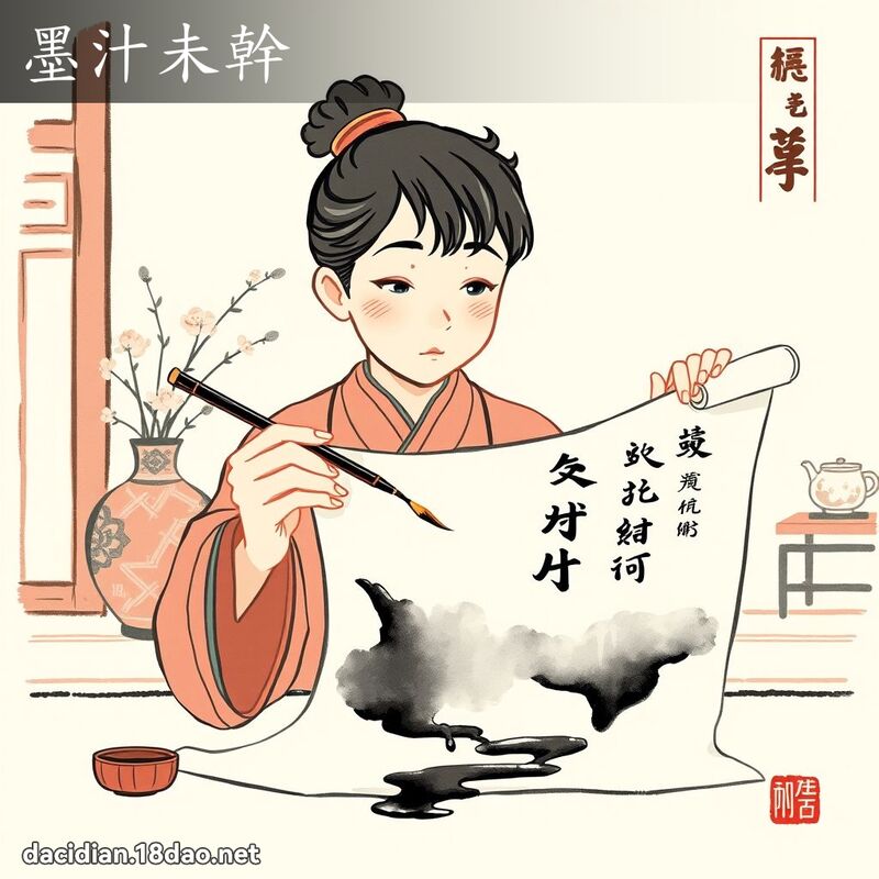 墨汁未干 - 中华成语配图